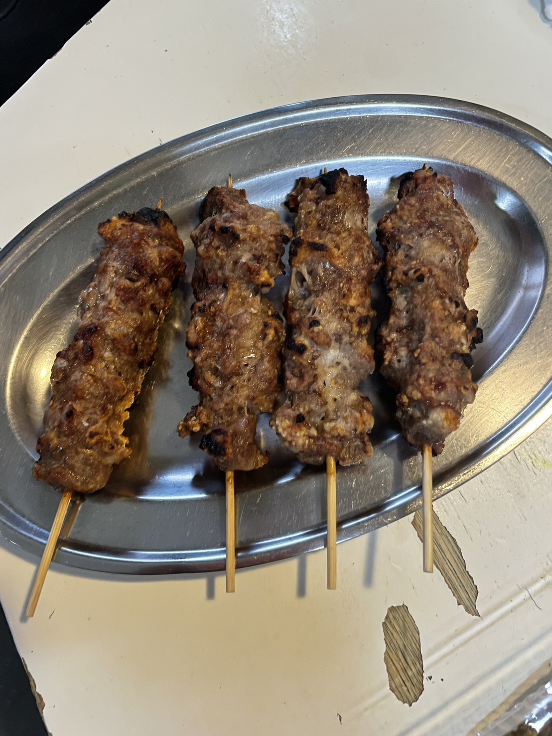 なんこつの串焼き